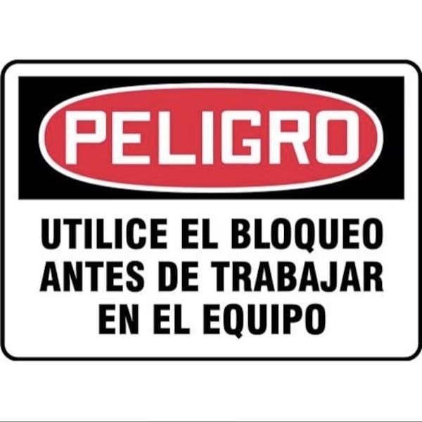 Accuform OSHA DANGER Safety Sign USE LOCKOUT SHMLKT021XT - main